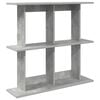 vidaXL Wandregal Wandhalterung Betongrau 100 x 20 x 75 cm
