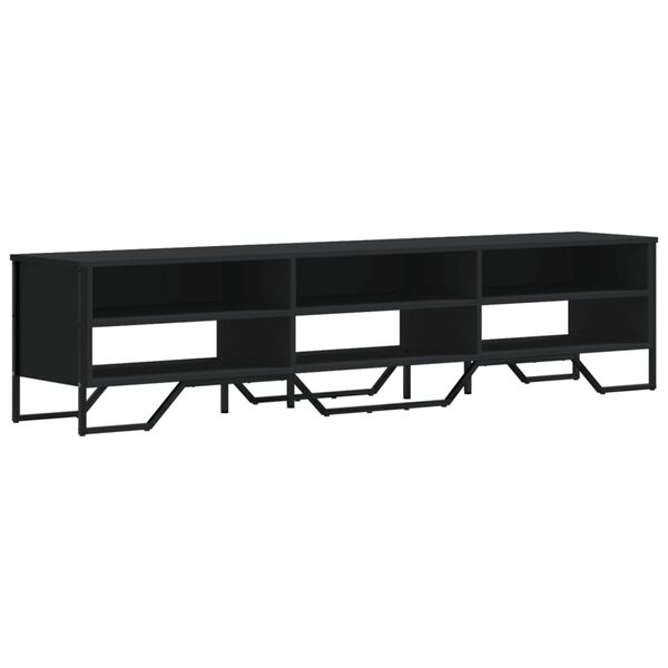 vidaXL TV-Schrank Schwarz 180x34x41 cm Holzwerkstoff