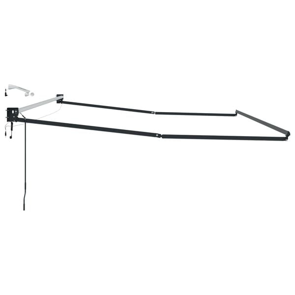 vidaXL Elektrisches Markisenrahmen Anthrazit 4 x 2 m Aluminium