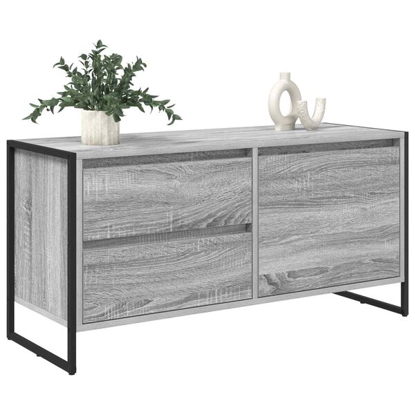 vidaXL TV-Schr&auml;nk Graues Sonoma 100 x 36 x 49.5 cm Holzwerkstoff