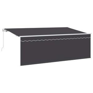 vidaXL Einziehbare Markise Anthrazit 400 x 200 cm