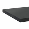 vidaXL Wandregale 2 Stk. 100x30x3 cm Schwarz Edelstahl