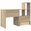 vidaXL Schreibtisch Sonoma-Eiche 131,5 x 50 x 106,5 cm Holzwerkstoff