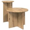 vidaXL Beistelltisch-Set 2 Stk. Artisan-Eiche &Oslash; 45 x 35 cm