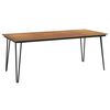 vidaXL Gartentisch Haarnadel-Tischbeine 200x90x75 cm Akazie Massivholz
