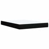 vidaXL Boxspringbett mit Matratze Schwarz 160x200 cm Stoff