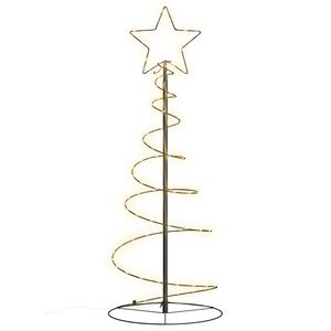 vidaXL LED Weihnachtsbaum 80 LEDs Warmwei&szlig; 120 cm