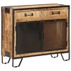 vidaXL Sideboard 80&times;31&times;71 cm Raues Mango-Massivholz