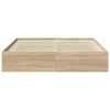 vidaXL Bettgestell Sonoma-Eiche 200x200 cm