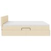 vidaXL Aufbewahrungsbett mit Matratze Creme 200 x 200 cm Kunstleder