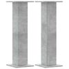vidaXL Pflanzenst&auml;nder 2 Stk. Betongrau 30x30x95 cm Holzwerkstoff