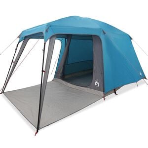 vidaXL Campingzelt mit Vorzelt 5 Personen Blau Wasserdicht