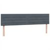 vidaXL Boxspringbett mit Matratzen Dunkelgrau 180x210 cm Samt