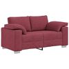 vidaXL Sofa 3 pcs Wind Rot Leinenmischgewebe
