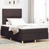 vidaXL Boxspringbett mit Matratze Dunkelbraun 120 x 190 cm Stoff
