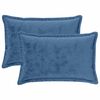 vidaXL Kissenbezug 2 pcs HOUTEN Himmelblau 50 x 80 cm Flanell