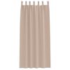 vidaXL Verdunkelungs-Vorh&auml;nge mit Ringen 2 pcs Taupe 260 x 140 cm
