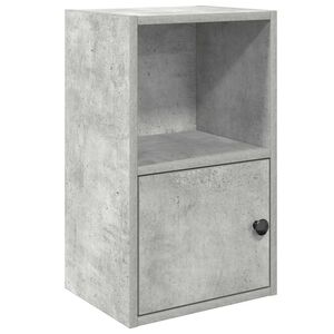 vidaXL B&uuml;cherregal Betongrau 31x24x52 cm Holzwerkstoff