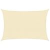 vidaXL Sonnensegel HDPE Rechteckig 4x6 m Creme