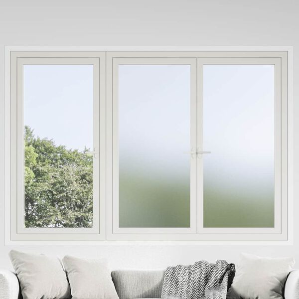 vidaXL Fensterfolien Matt Grau PVC