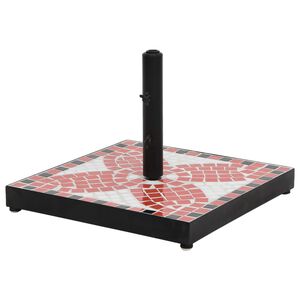 vidaXL Sonnenschirmst&auml;nder Terrakotta und Wei&szlig; Quadratisch 12 kg