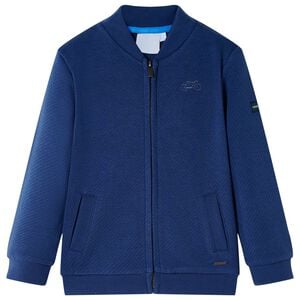 Kinder-Sweatshirt mit Rei&szlig;verschluss Marineblau 92