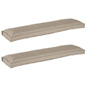 vidaXL Palettenkissenset 2 pcs Taupe 150 x 40 x 8 cm Oxford-Stoff