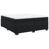 vidaXL Boxspringbett mit Matratze Schwarz 200x200 cm Samt