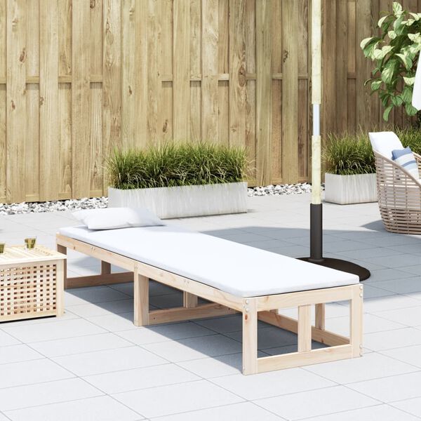 vidaXL 2-in-1 Gartensofa Verl&auml;ngerbar Massivholz Kiefer