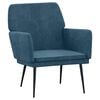 vidaXL Sessel Blau 62x79x79 cm Samt