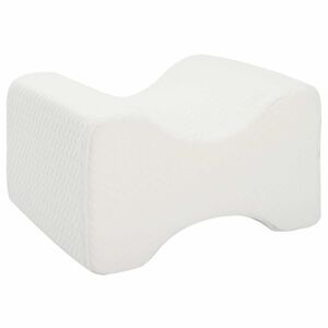vidaXL Knee Pillow Wei&szlig; Memory-Schaum und Polyester 26 x 21,5 x 15 cm