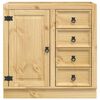 vidaXL Schrank SKI Honigbraun 80 x 46 x 81 cm Massives Kiefernholz