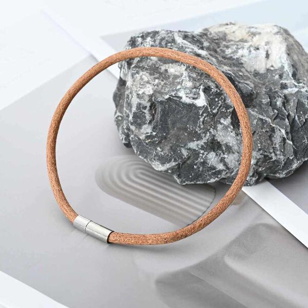 vidaXL Leder Schnur Braun &Oslash;5 mm x 50 m Leder