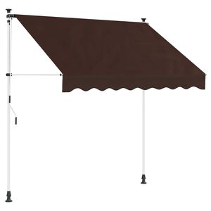 vidaXL Manuell einziehbare Markise Braun 100 cm