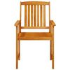 vidaXL Garten Essgruppe 7 pcs Braun Akazie Massivholz
