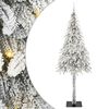 vidaXL Weihnachtsbaum mit 300 LEDs Wei&szlig; 210 cm PE und Stahl
