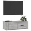 vidaXL TV-Wandschrank Grau Sonoma 80x36x25 cm Holzwerkstoff
