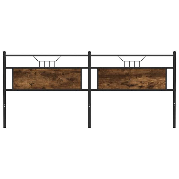 vidaXL Kopfteil R&auml;uchereiche 193 cm Holzwerkstoff und Stahl