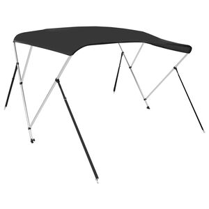 vidaXL 3-Bow Bimini-Top Schwarz 183x160x137 cm