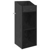 vidaXL Schallplattenschrank Schwarz Eichen-Optik 36 x 36 x 95,5 cm