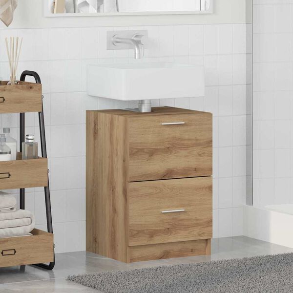 vidaXL Badezimmerschrank Artisan-Eiche 40 x 37 x 59 cm Holzwerkstoff