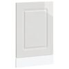vidaXL Geschirrsp&uuml;lerblende Kalmar Hochglanz-Wei&szlig; 45x1,5x57 cm