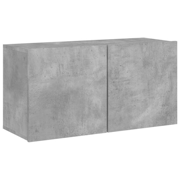 vidaXL TV-Wandschrank Betongrau 80x30x41 cm