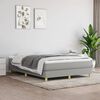 vidaXL Boxspringbett mit Matratze Hellgrau 140x190 cm Stoff