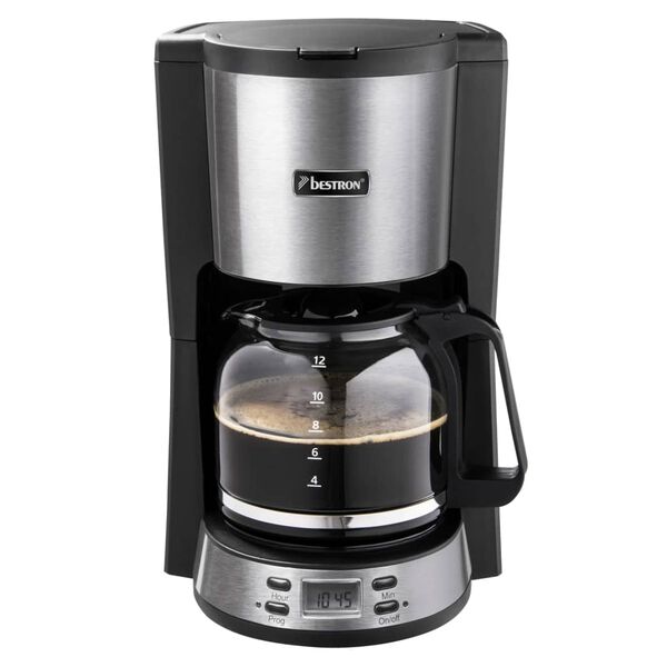 Bestron Kaffeemaschine ACM800STE 1000 W Edelstahl 1,5 L