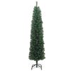 vidaXL K&uuml;nstlicher Weihnachtsbaum Schlank mit St&auml;nder Gr&uuml;n 180 cm PVC