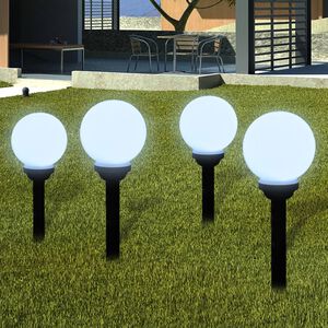 vidaXL Wegeleuchten 8 Stk. LED 15 cm mit Erdspie&szlig;