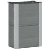 vidaXL Hochbeet Grau 50 x 30 x 72 cm WPC und Aluminium