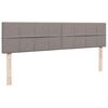 vidaXL Ottoman-Bett mit Matratzen & LEDs Taupe 200x200 cm Stoff