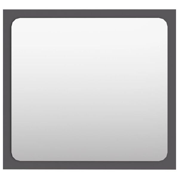 vidaXL Badspiegel Grau 40x1,5x37 cm Holzwerkstoff